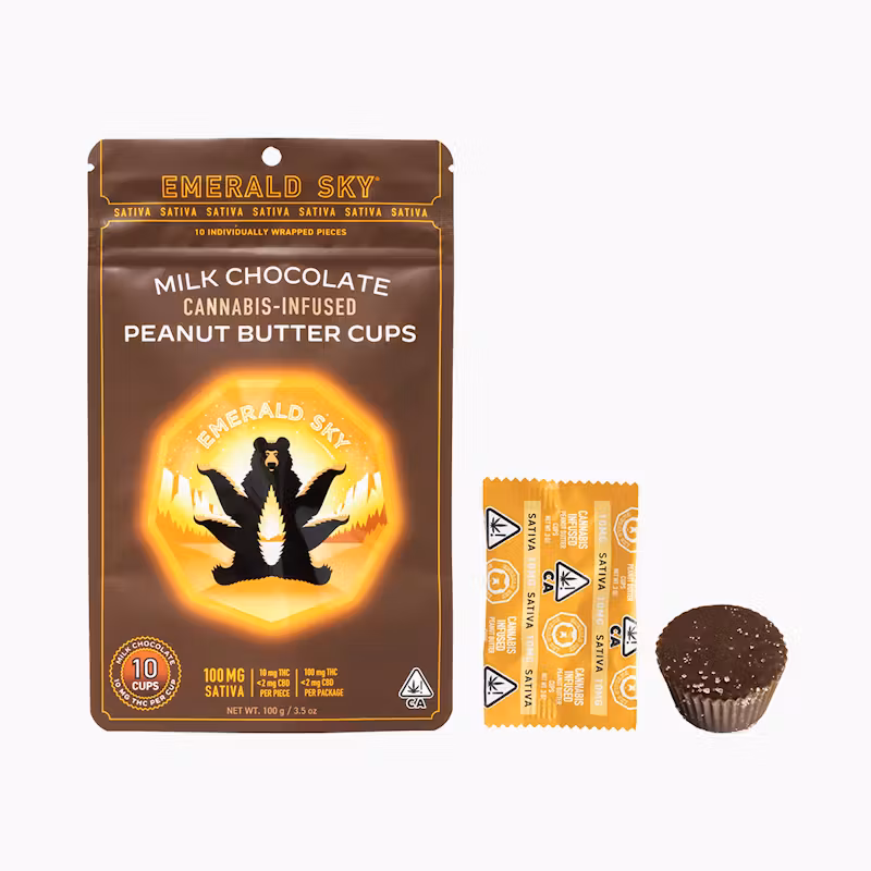 Milk Chocolate Peanut Butter Cups -Sativa-Emerald Sky