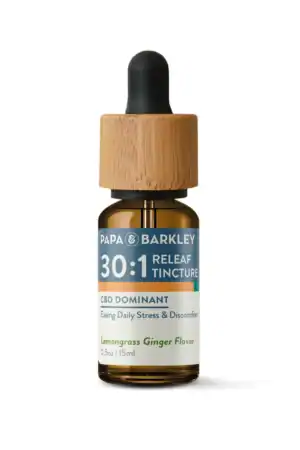 Lemongrass Ginger Releaf Tincture 15ml-CBD 30:1-Papa & Barkley