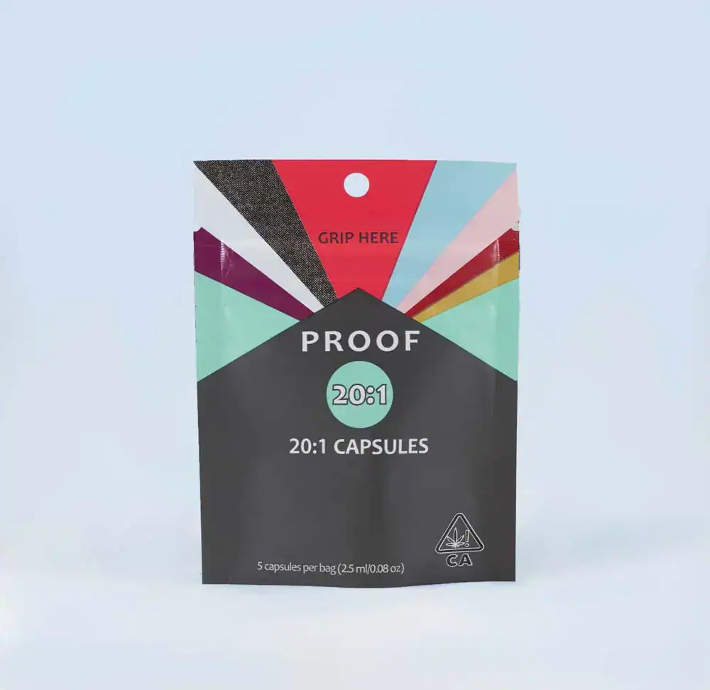 20:1 High CBD Capsules (5pk)-Proof